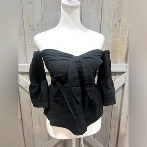 Mink Pink 3/4 Slv Off Shoulder Top Size XS